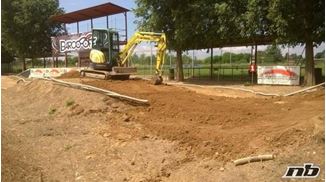 Picture of EURO Contest track rebuild underway