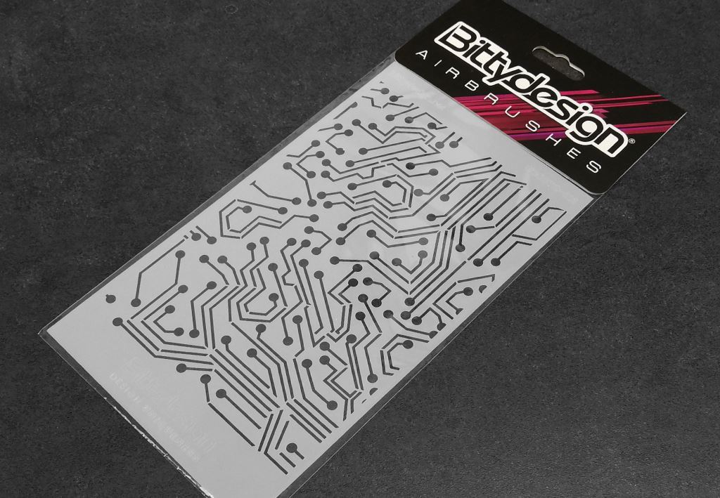Picture of Vinyl stencil 'Electronic Circuit'