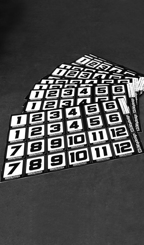 Picture of Race Numbers Decal sheet 