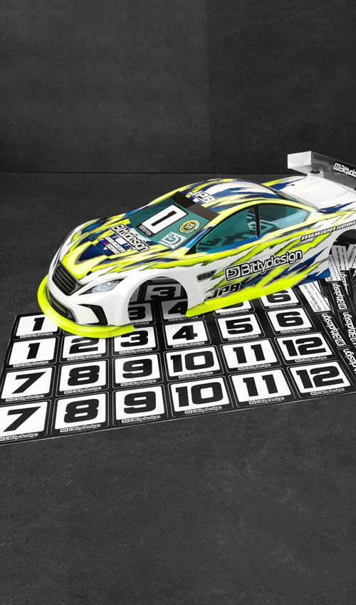 Picture of Race Numbers Decal sheet 