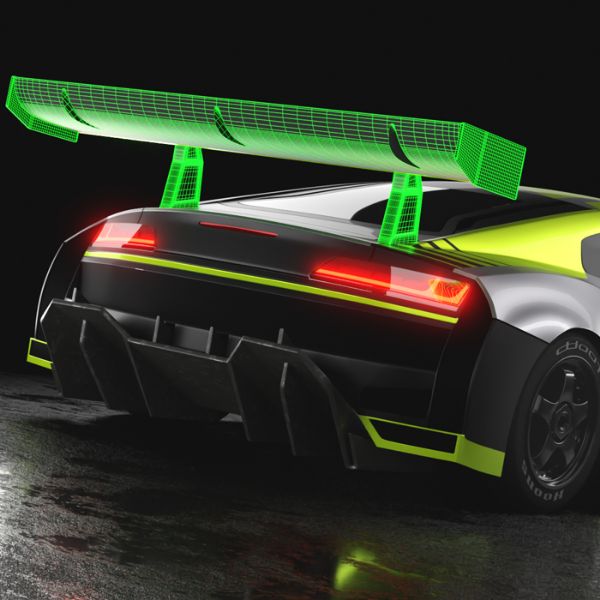 Picture of 1/7 GT racing clear wing set