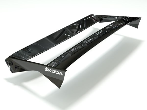 Picture of SKODA Fabia RS Rally2 clear wing replacement, extra Hard 1,5mm