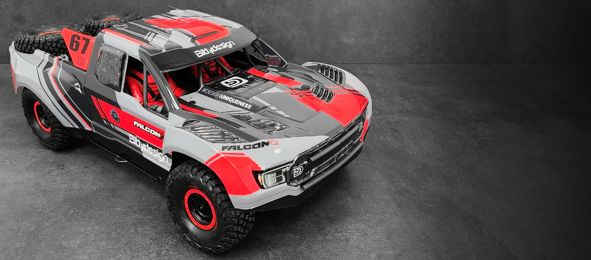 Picture of FALCON-X 1/7 TRAXXAS UDR Pre-Cut body