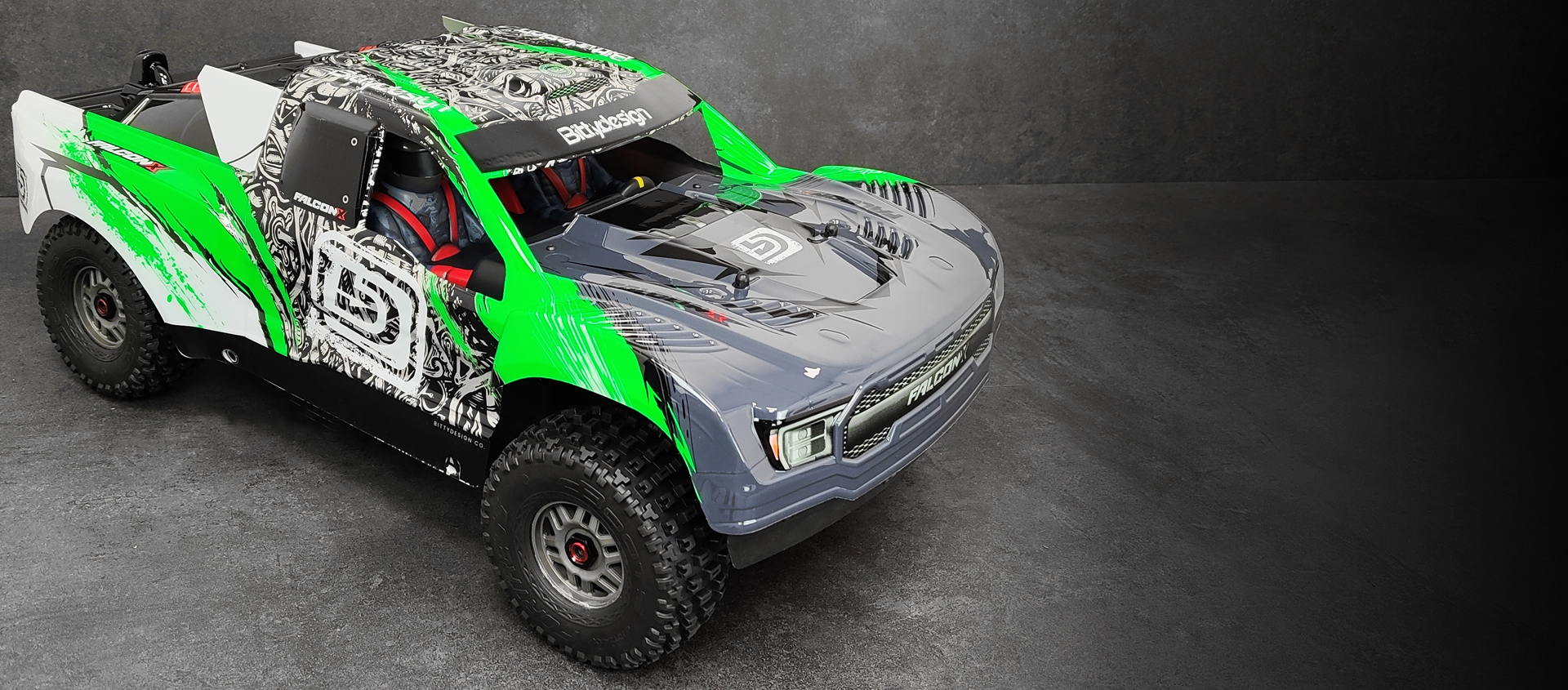 Picture of FALCON-X 1/7 ARRMA MOJAVE 6S Pre-Painted & Pre-Cut body