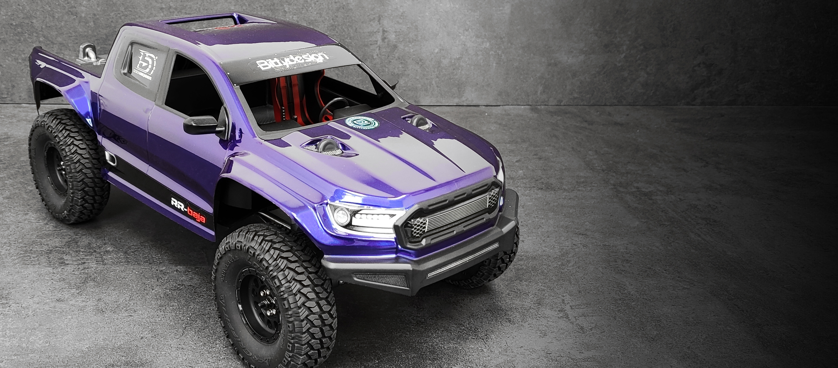 Picture of RR-baja 1/10 clear body for 313mm (12,3") Rock Crawler, Pre-Cut