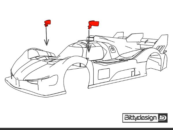 Immagine di Kit specchietti per carrozzeria LMH 499T