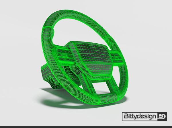 Picture of Steering wheel for interior cockpit T400 body