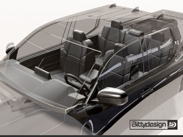 Picture of Interior cockpit/seats for T400 Crawler 1/10 body