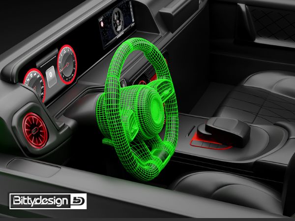 Picture of Steering wheel for interior cockpit W464 body
