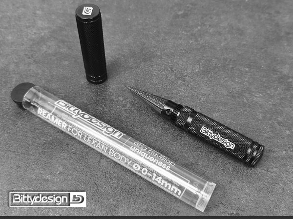 Immagine di Alesatore carrozzeria in lexan Ø 0-14mm + Tappo alluminio